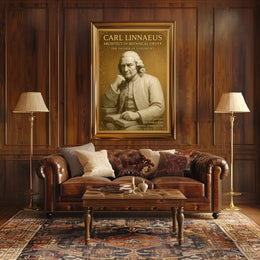 Carl Linnaeus Architect of Botanical Order Poster