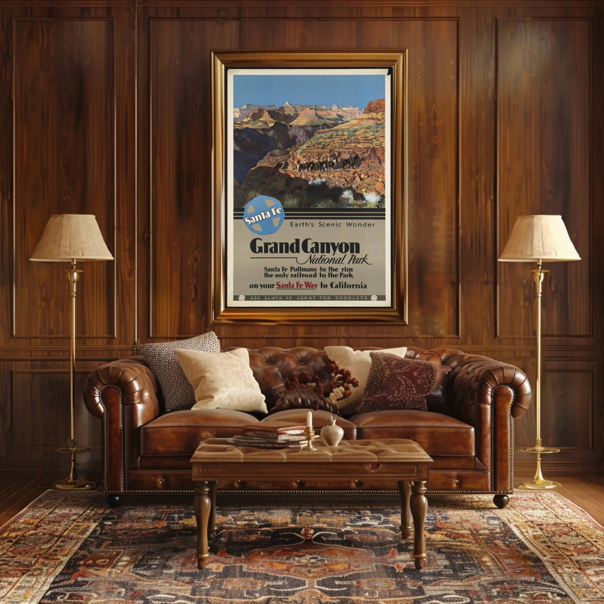 Grand Canyon Vintage Travel Poster Print