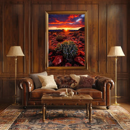 Desert Sunset Serenity Poster