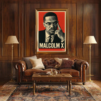 Malcolm X Iconic Leader Poster