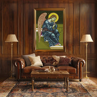 Contemplative Angelic Icon Poster