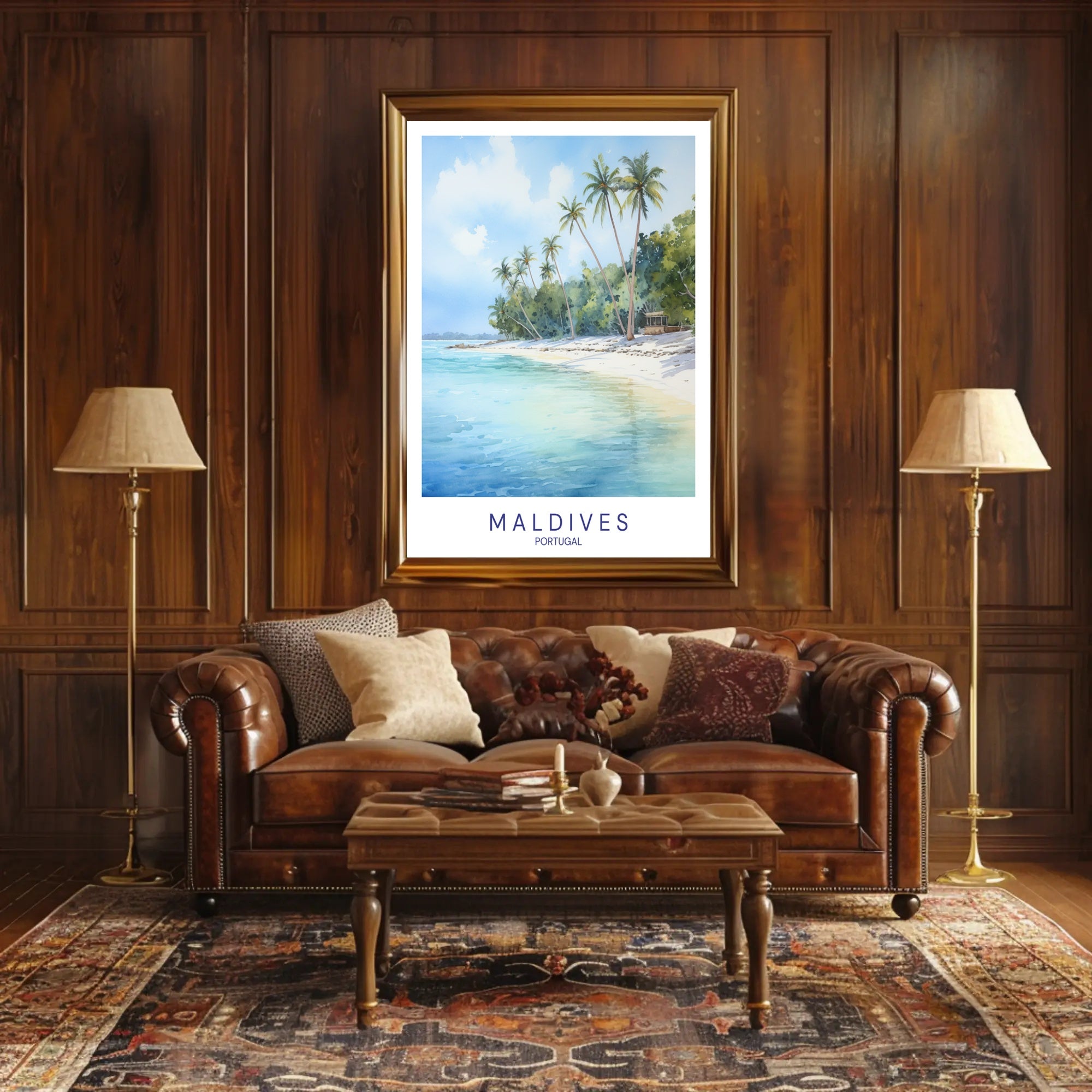 Tropical Beach Paradise Poster PosterGoat
