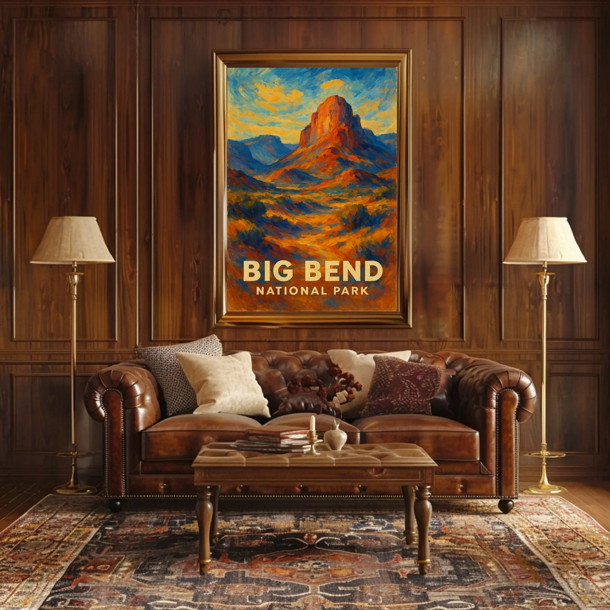 Big Bend National Park Poster Wall Art Desert Night Sky