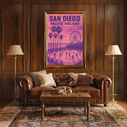 San Diego Pacific Holiday Poster