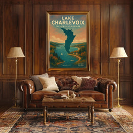 Lake Charlevoix Travel Poster