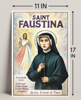 Saint Faustina Poster PosterGoat