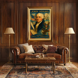 John Adams 2nd President Poster
