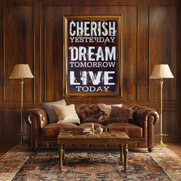 Inspirational Life Motto Poster PosterGoat