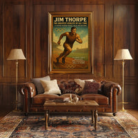Jim Thorpe Legendary Athlete Tribute Poster