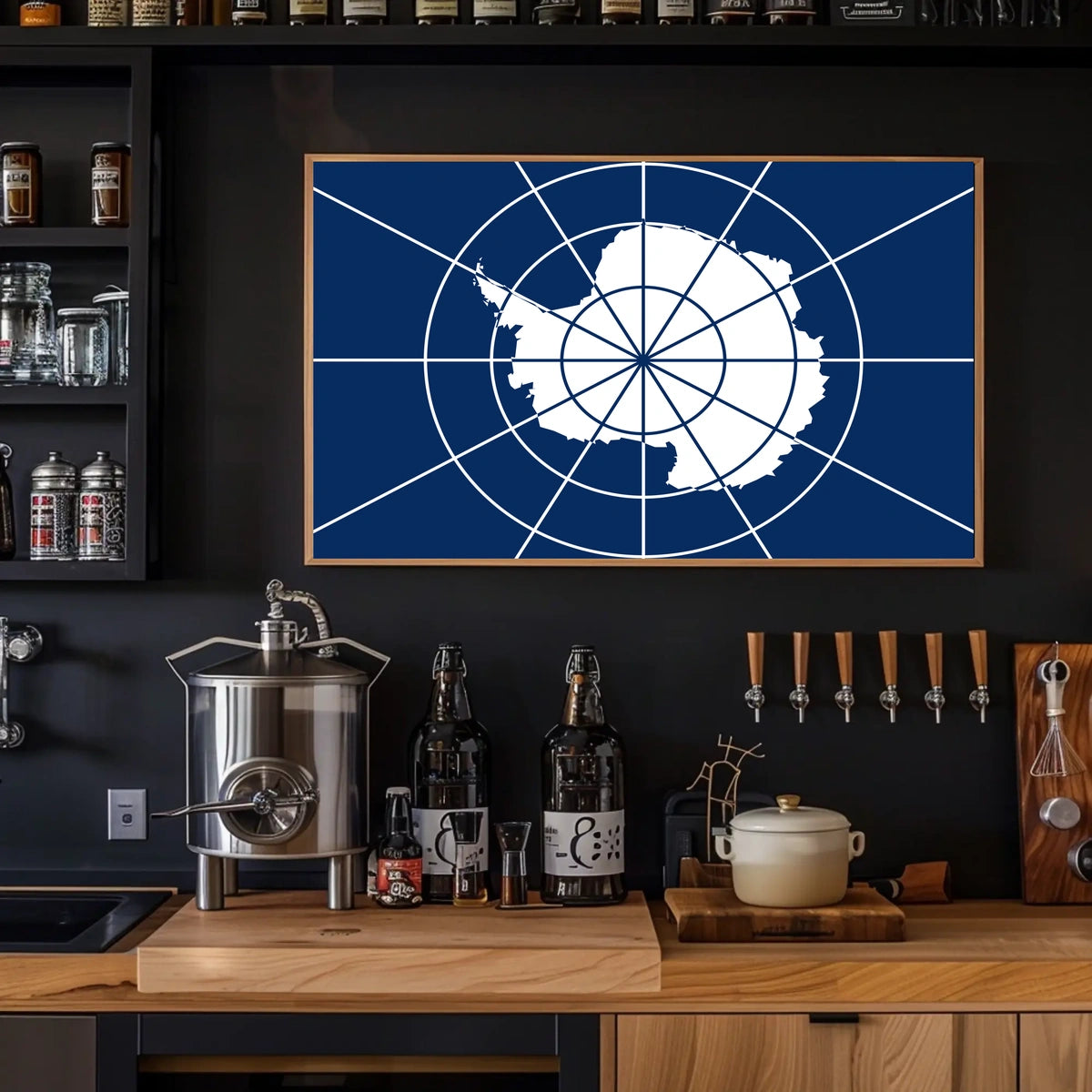 Antarctica Flag Poster