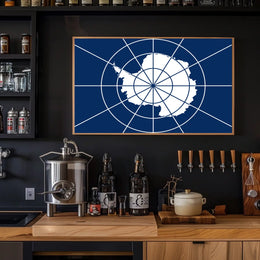 Antarctica Flag Poster