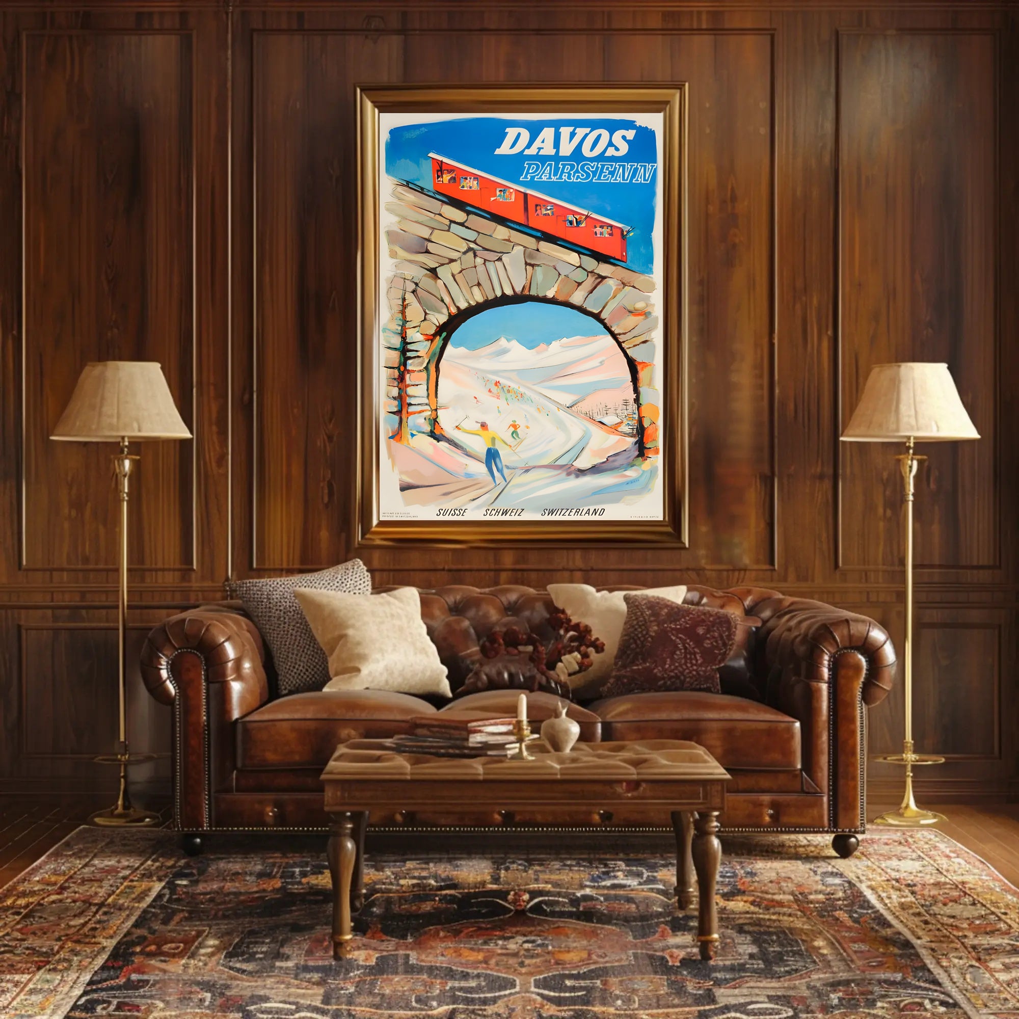 Davos Parsenn Ski Resort Poster PosterGoat