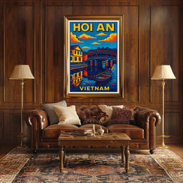 Hoi An Vietnam Travel Poster
