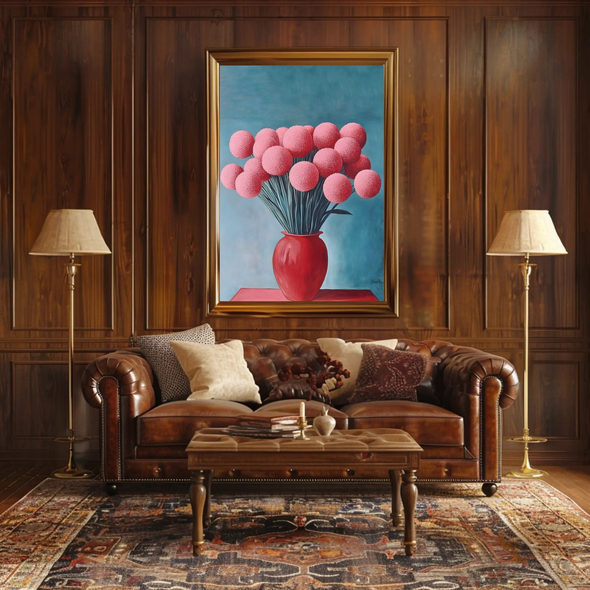Floral Fantasy Poster Vibrant Botanical Wall Art
