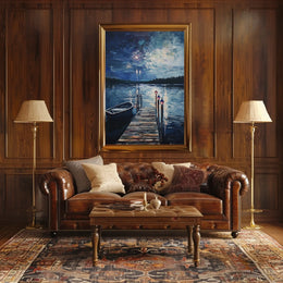 peaceful lakeside Poster