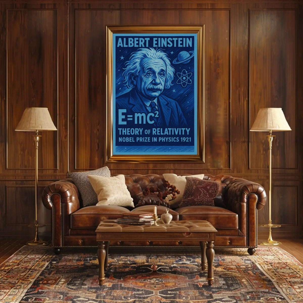 Albert Einstein And The Theory Of Poster