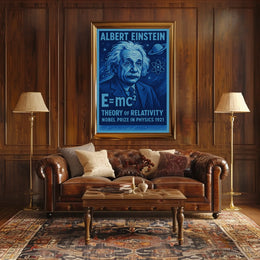 Albert Einstein And The Theory Of Poster