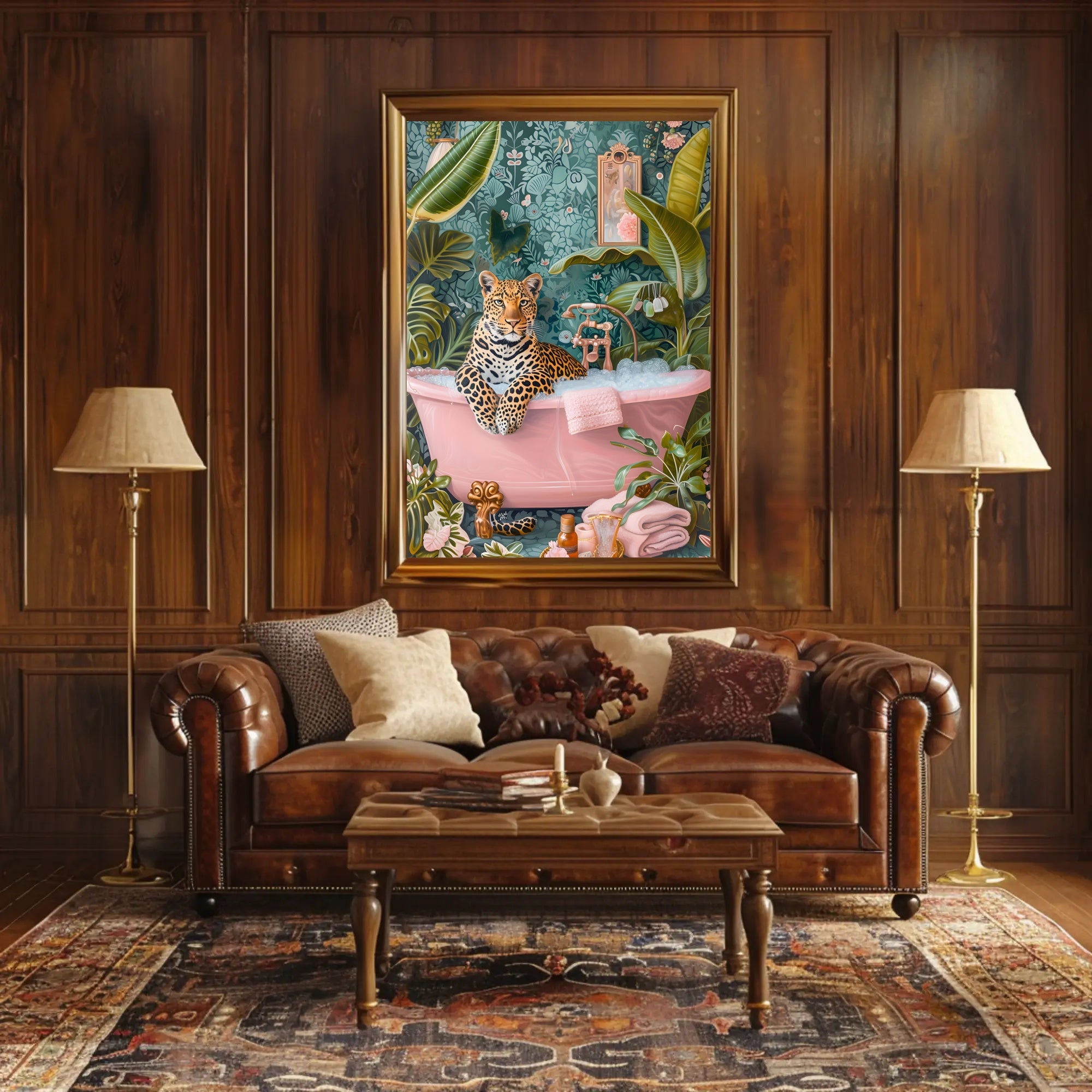 Leopard Luxury Poster Elegant Animal Wall Art