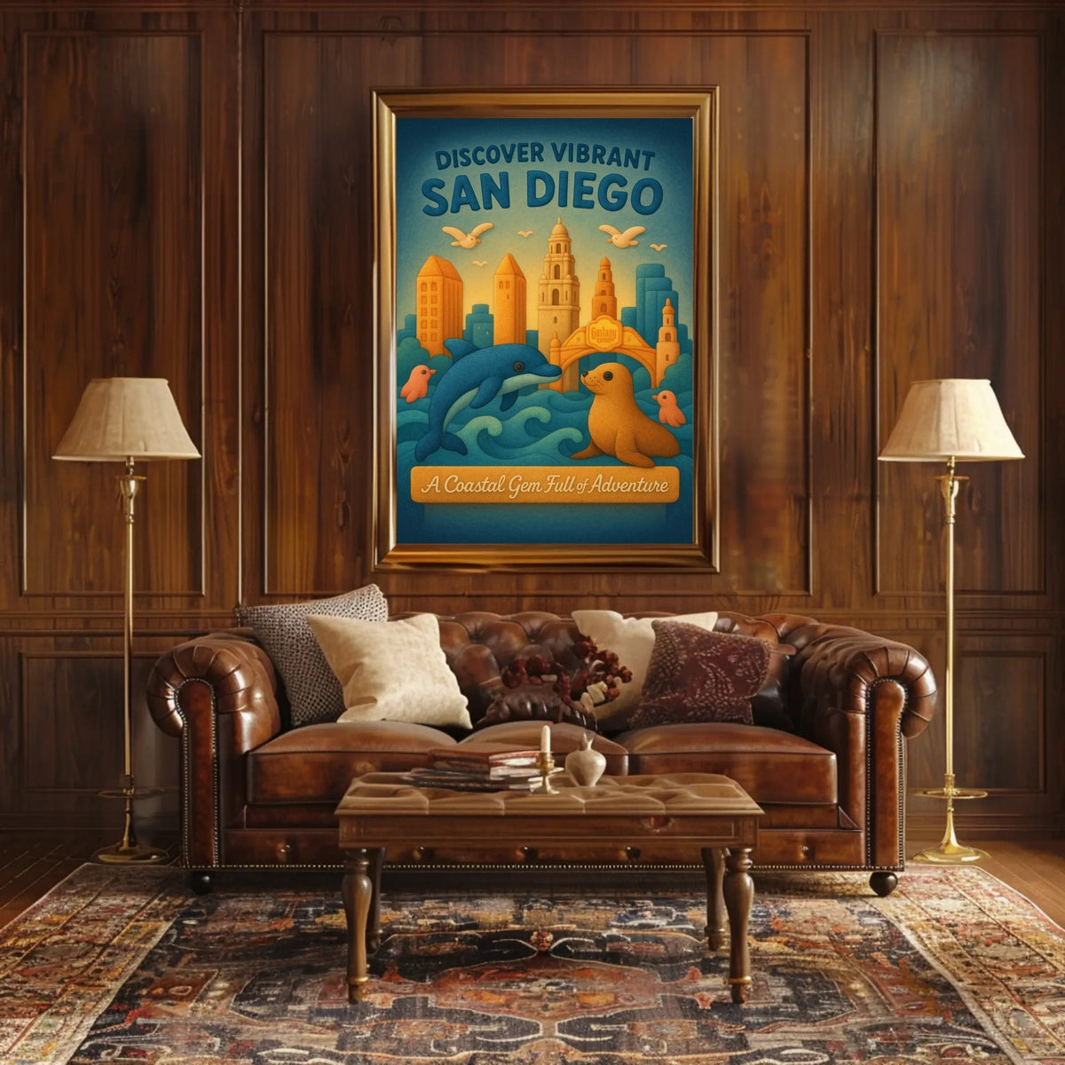 Discover Vibrant San Diego Poster