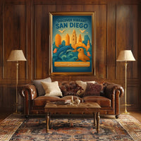 Discover Vibrant San Diego Poster