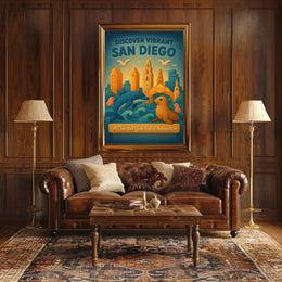 Discover Vibrant San Diego Poster