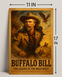 Buffalo Bill Wild West Adventure Poster Wall Art Print
