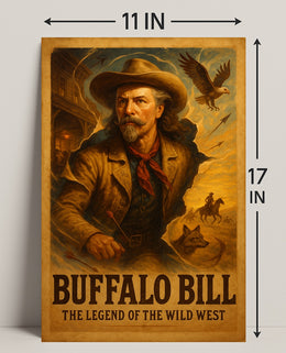Buffalo Bill Wild West Adventure Poster Wall Art Print