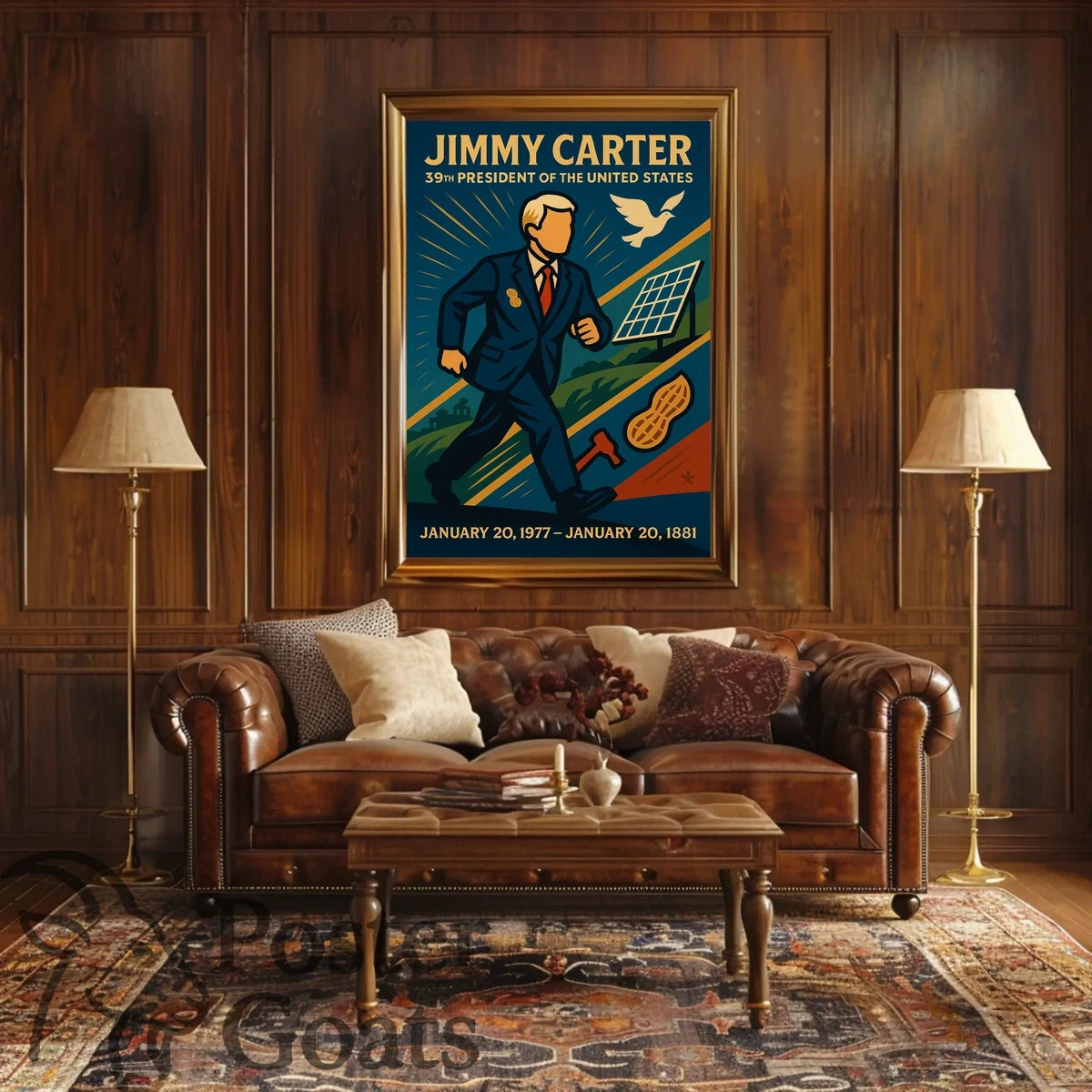 Jimmy Carter Vintage Presidential Poster