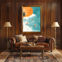 Beachside Serenity Calming Wall Art Poster Print