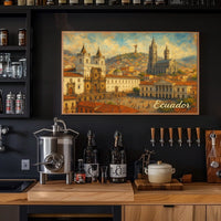 Ecuador A Vibrant Cityscape Poster