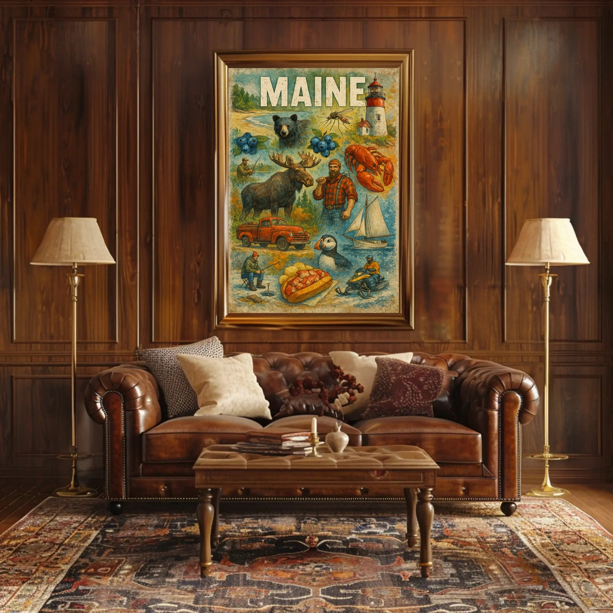 Discover Maine Poster