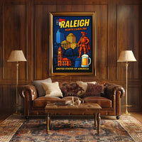 Raleigh, North Carolina Poster PosterGoat