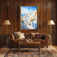 Santorini Serenity Poster