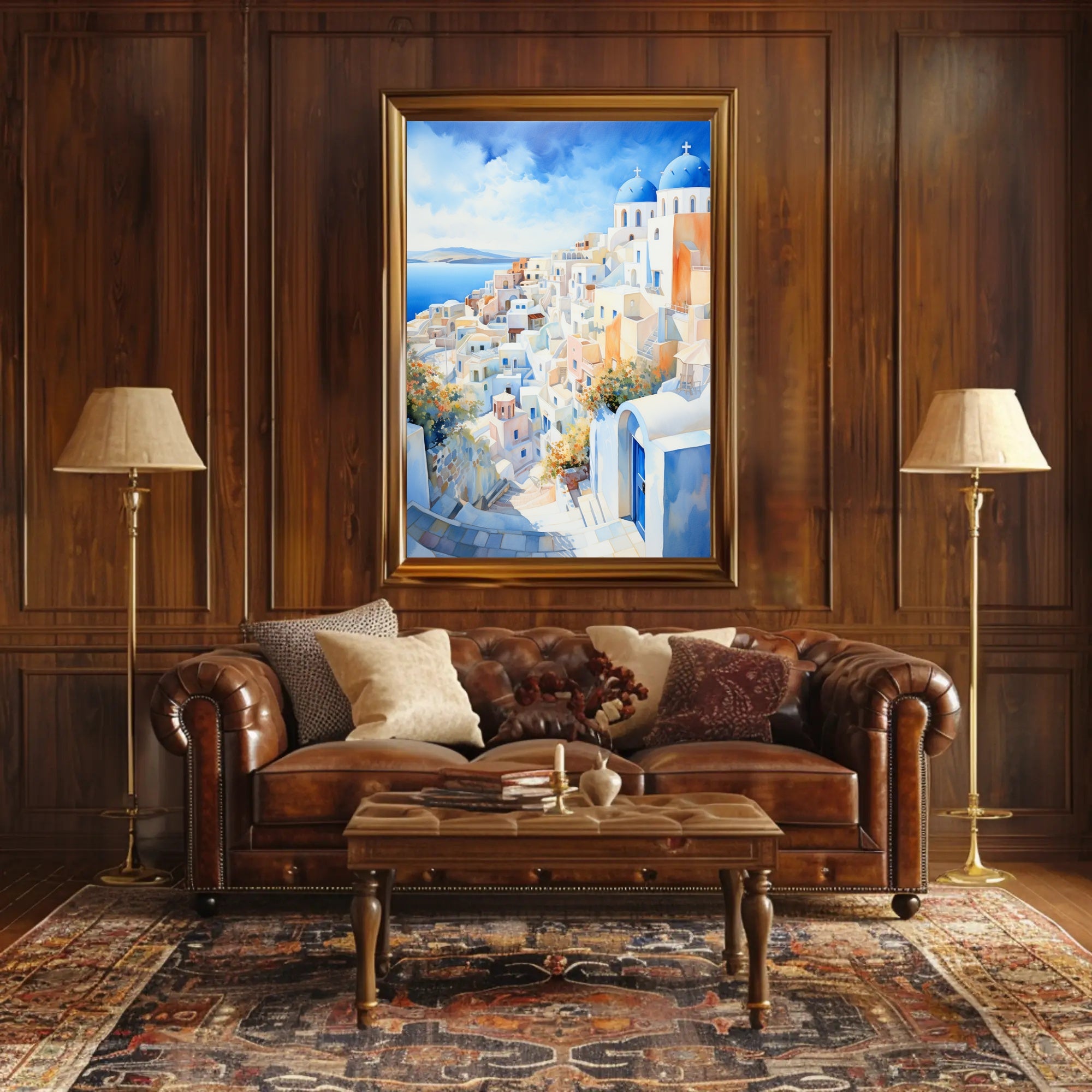 Santorini Serenity Poster