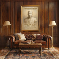 Herbert Hoover Portrait: Historical or Presidential Poster