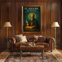 St. Isidore of Seville Patron of the Digital Age Poster