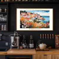 Picturesque Portofino Coastal Scene Travel Poster