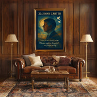 Jimmy Carter Vintage Americana Artistic Wall Poster PosterGoat