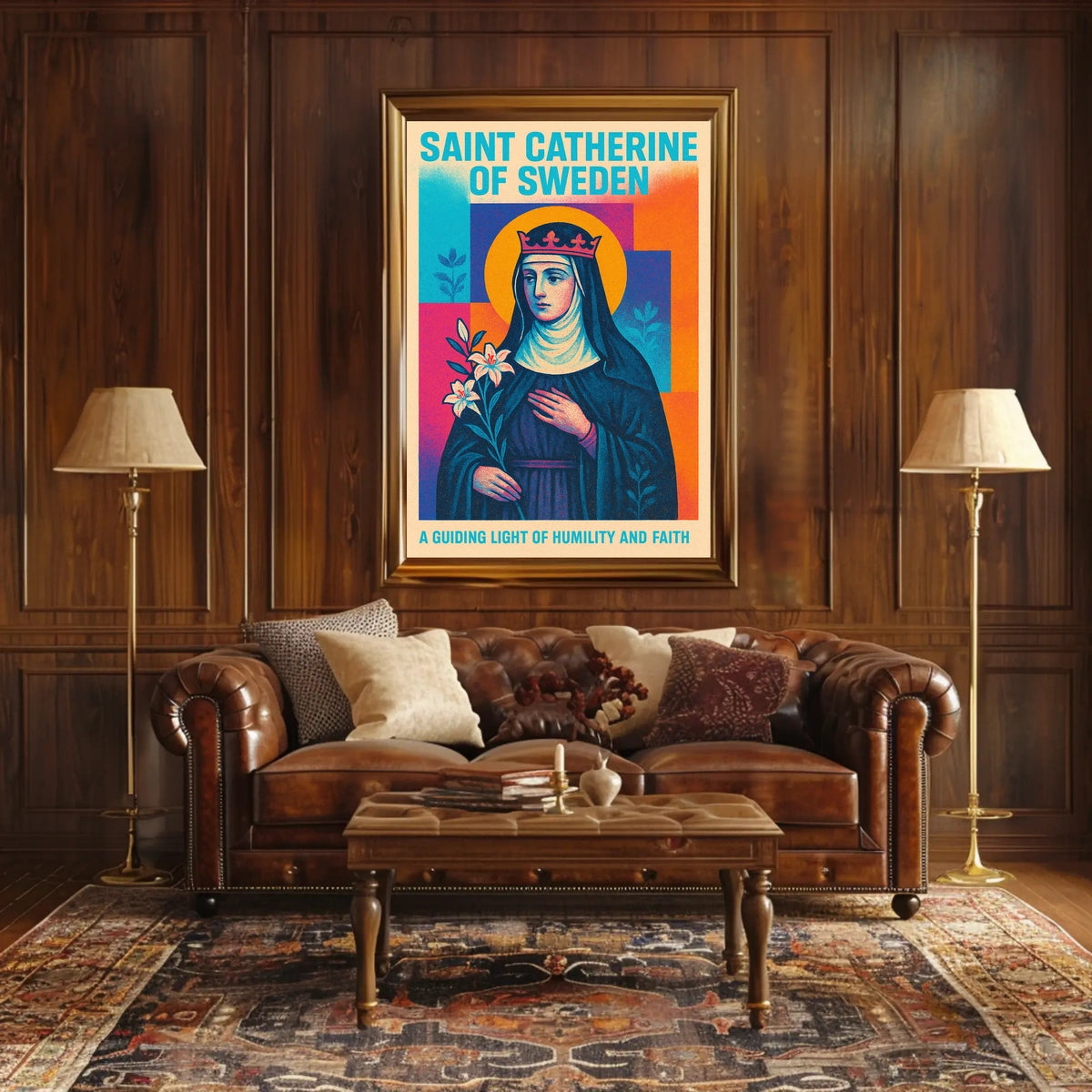 Saint Catherine of Sweden Poster