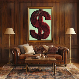 Dollar Sign Pop Art Poster Modern Graphic Print