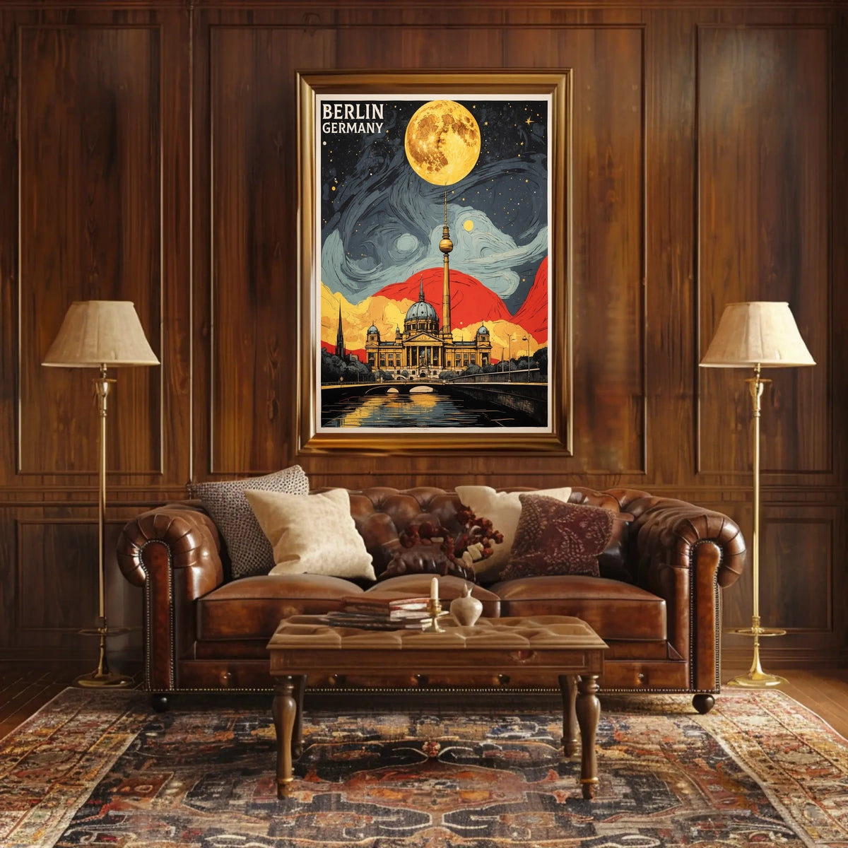 Berlin Nightscape Poster