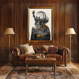 Urban Silhouette New York City Poster