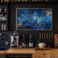 Celestial Cityscape Poster