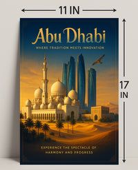 Abu Dhabi: Harmony of Tradition and Progress Travel Poster
