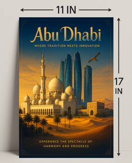 Abu Dhabi: Harmony of Tradition and Progress Travel Poster