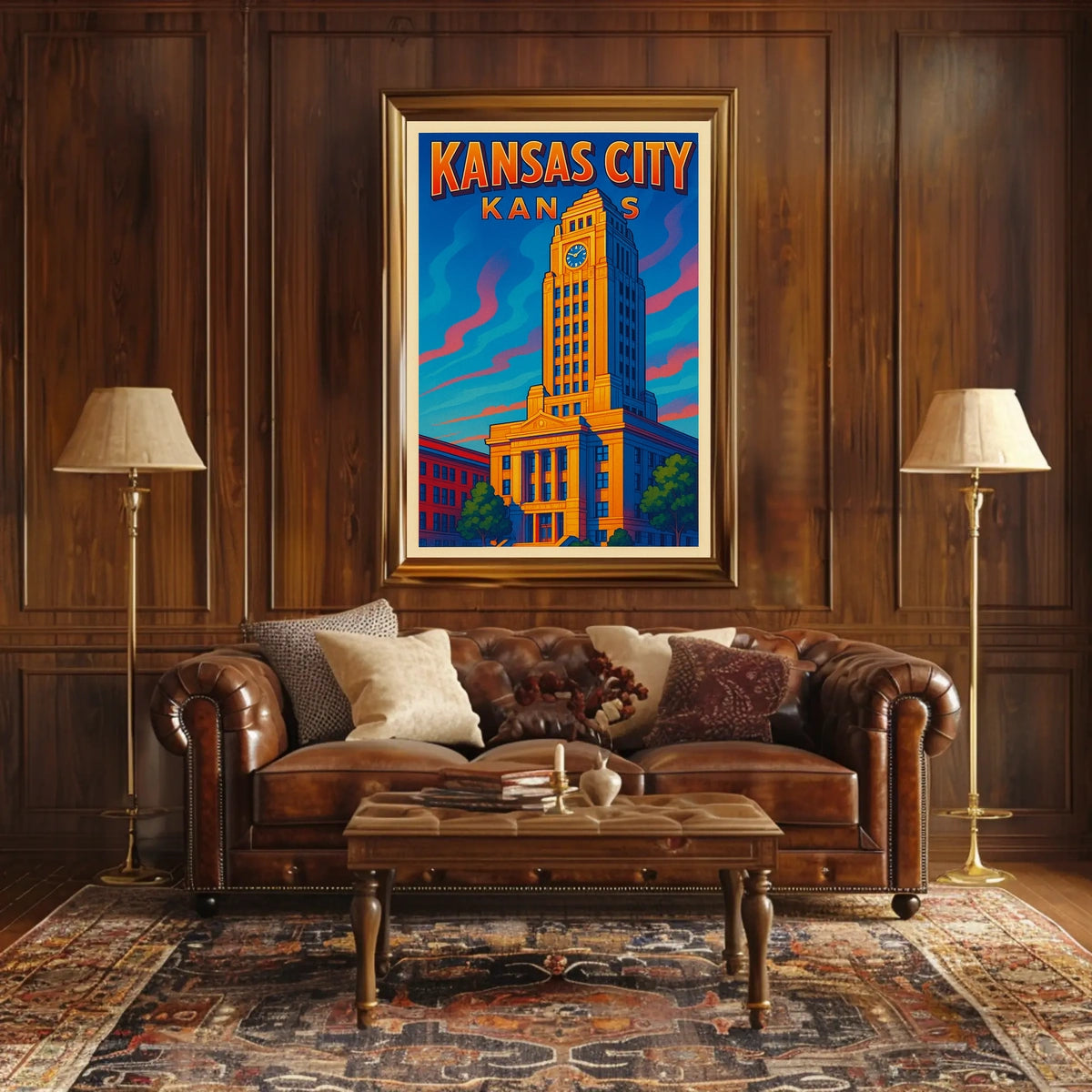 Kansas City Skyline Poster