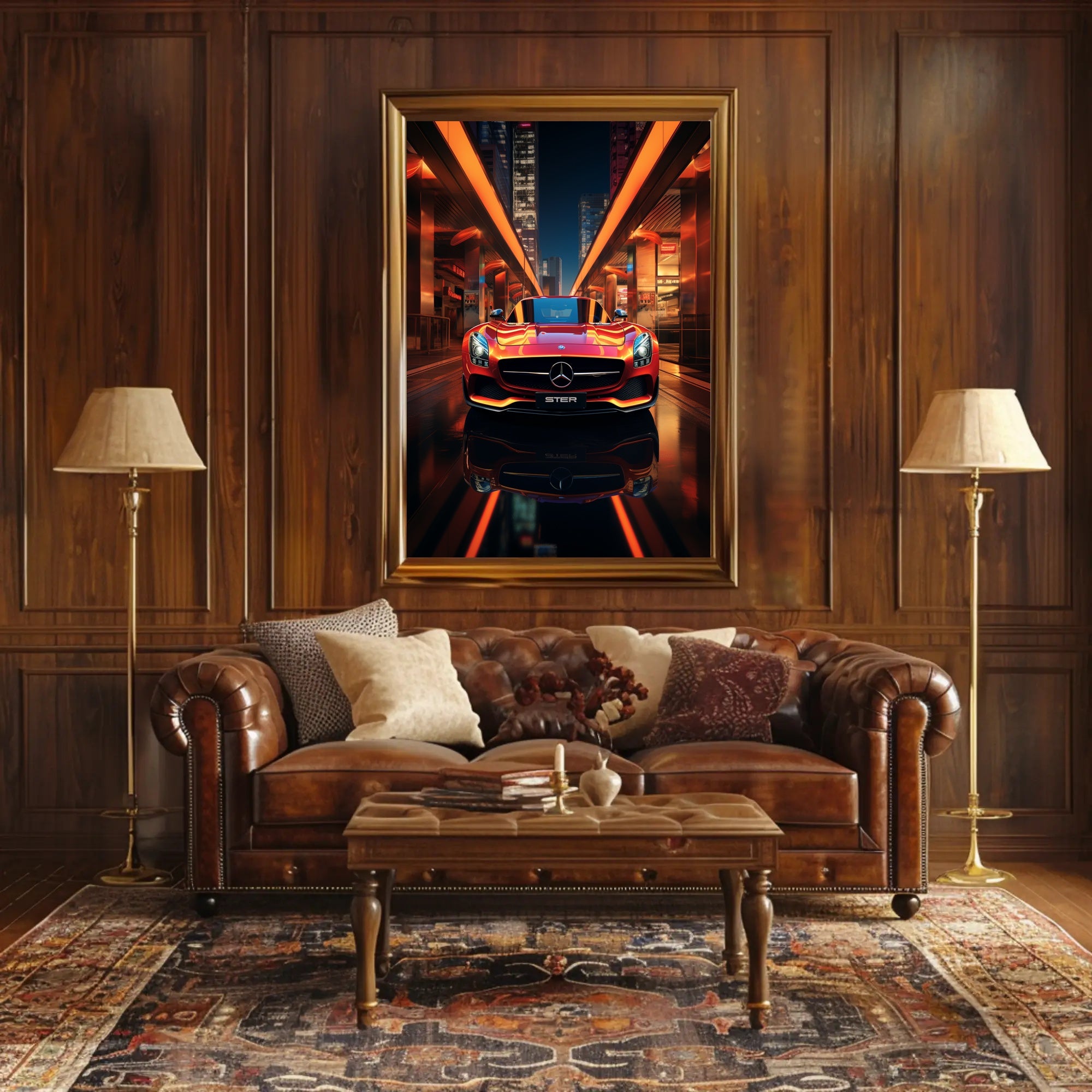 Urban Elegance on Wheels Poster PosterGoat