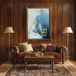 Cautionary Whisper Poster PosterGoat