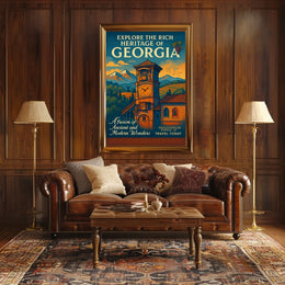 Explore The Rich Heritage Of Georgia Poster