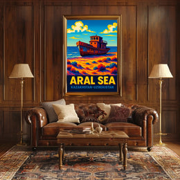 Aral Sea Kazakhstan-Uzbekistan Poster